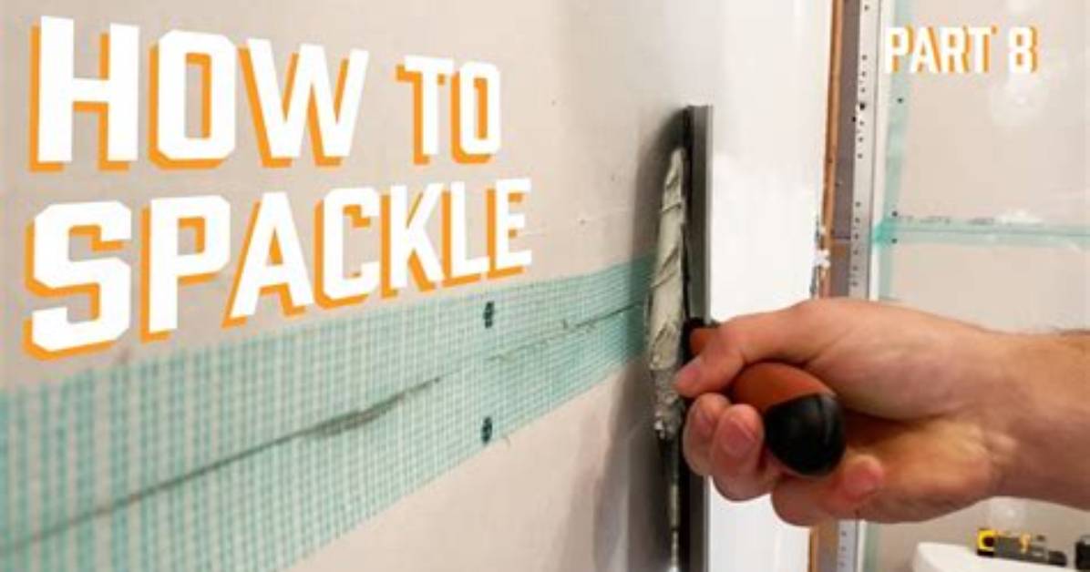 What Do You Do After Spackling Your