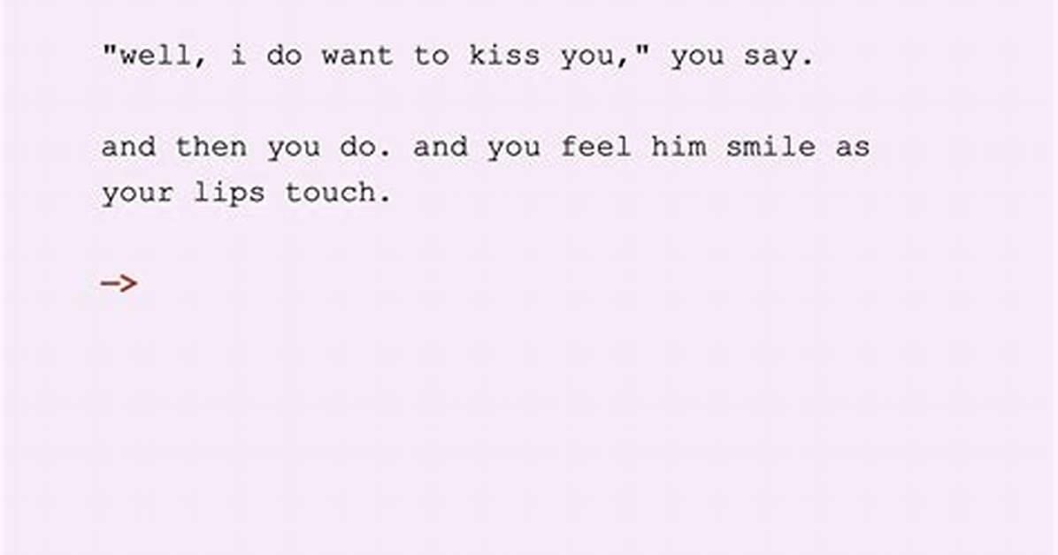 What Do You Say Before You Kiss Someone for the First Time?