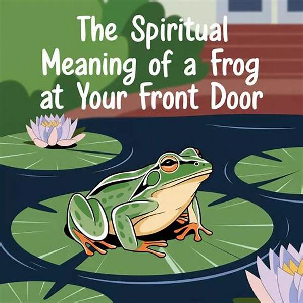 What Does a Frog Outside Your Door Mean?