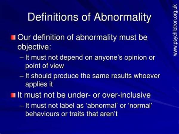 What Does Abnormality Mean?