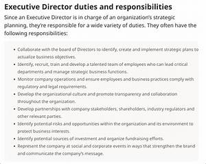 What Does an Executive Director Do at a Non Profit?