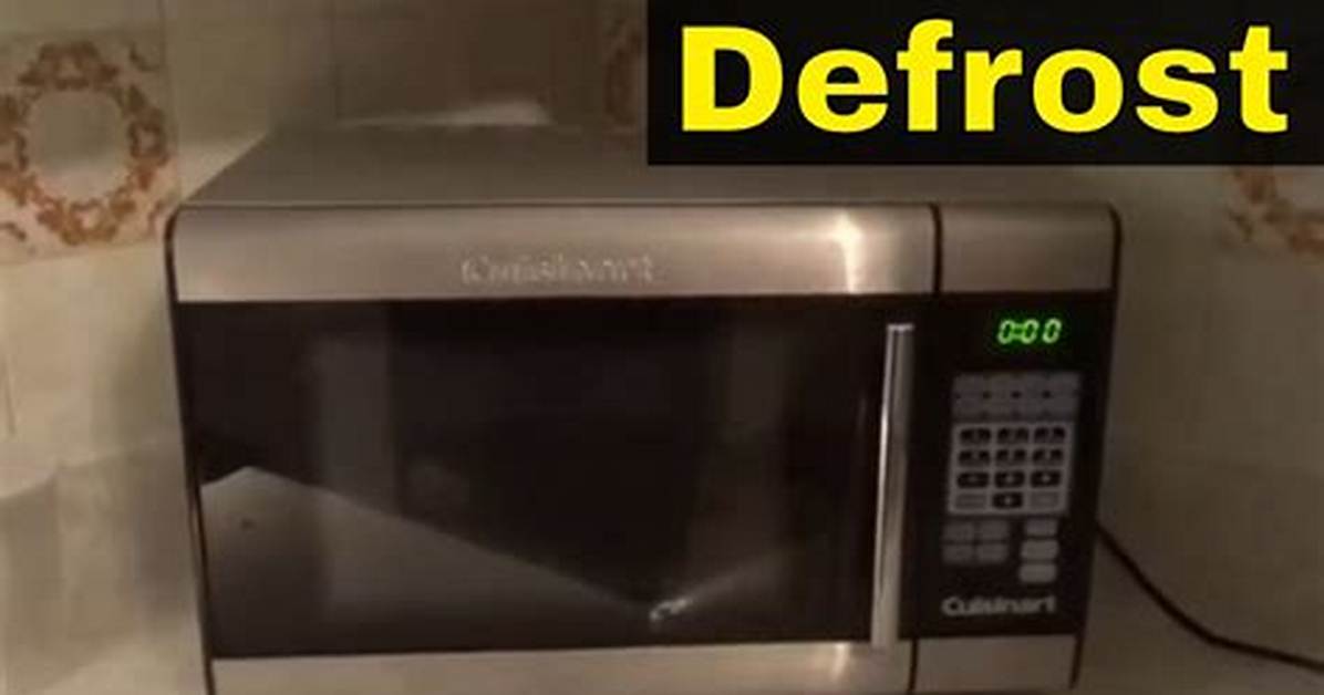What Does Auto Defrost on a Microwave Do