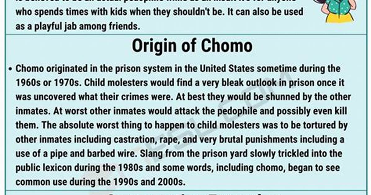 What Does "Chomo Meaning" Really Signify? Exploring the Term's Origins and Usage