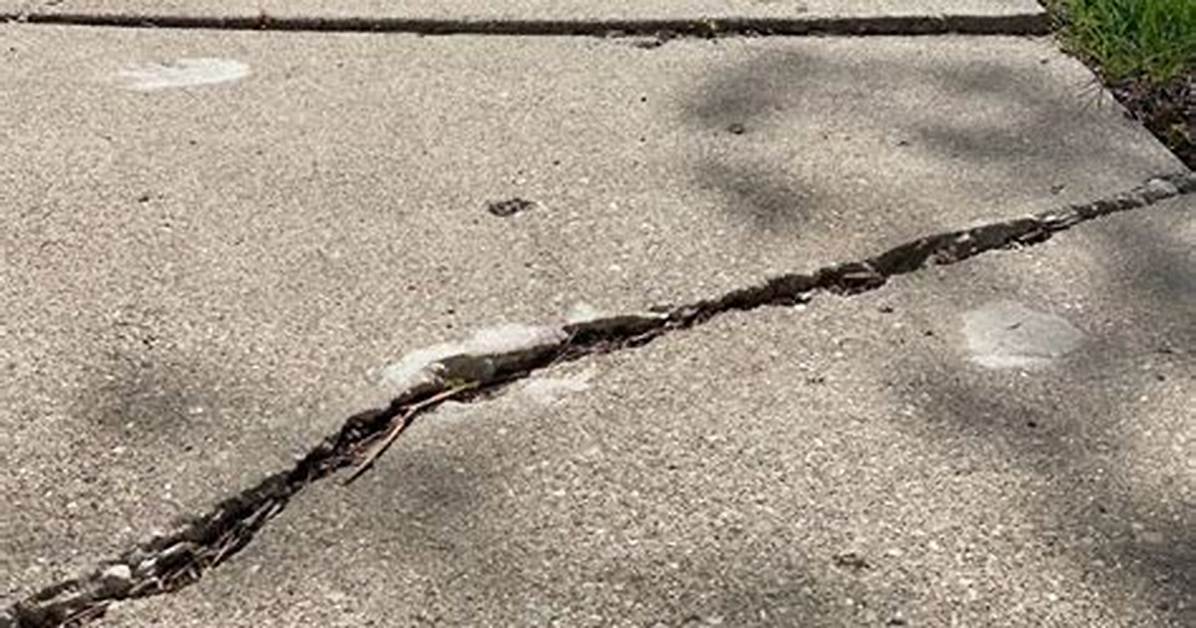 What Does Crack in the Sidewalk Mean?