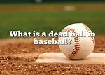 What Does Dead Red Mean in Baseball?