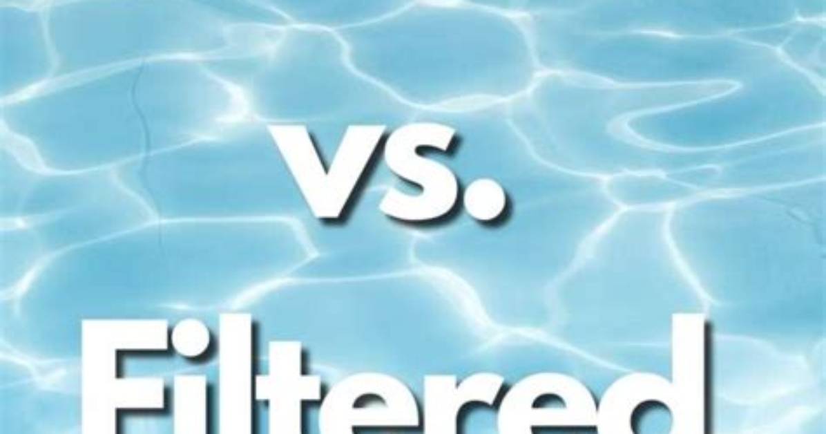 What Does Filtered Water Remove?
