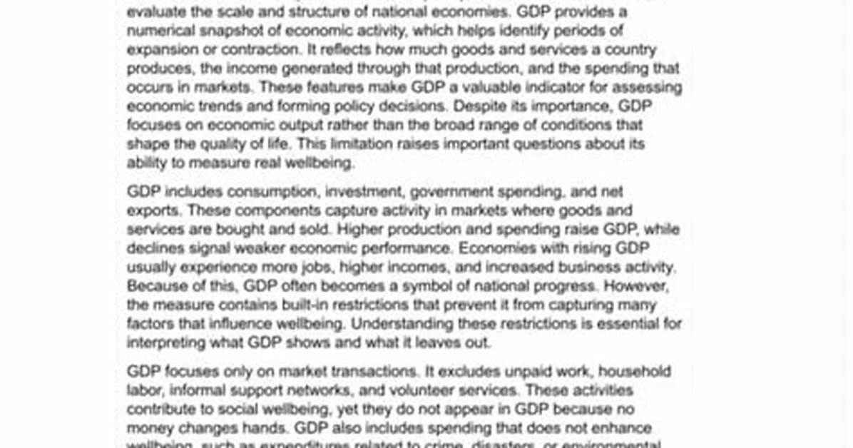 What Does Gdp Gap Measure?