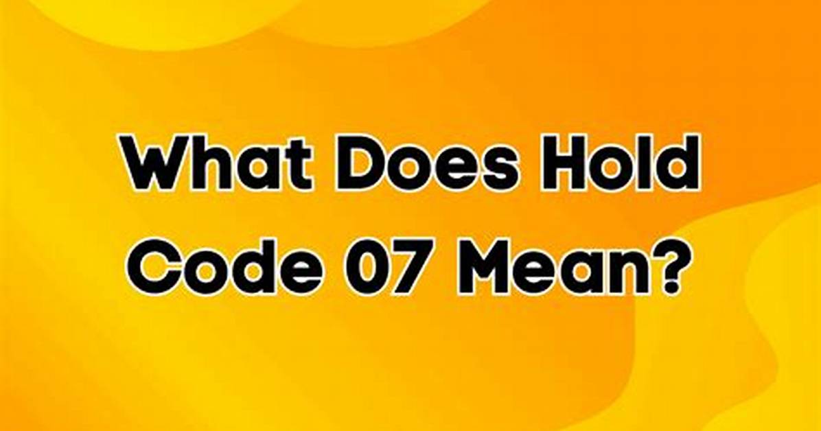 What Does Hold the Mean When Ordering Food?