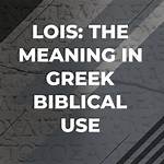What Does Lois Mean?