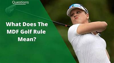 What Does Mdf Mean in Golf?