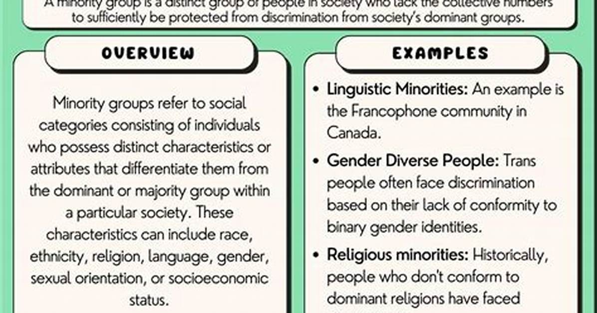 What Does Minorities Mean?