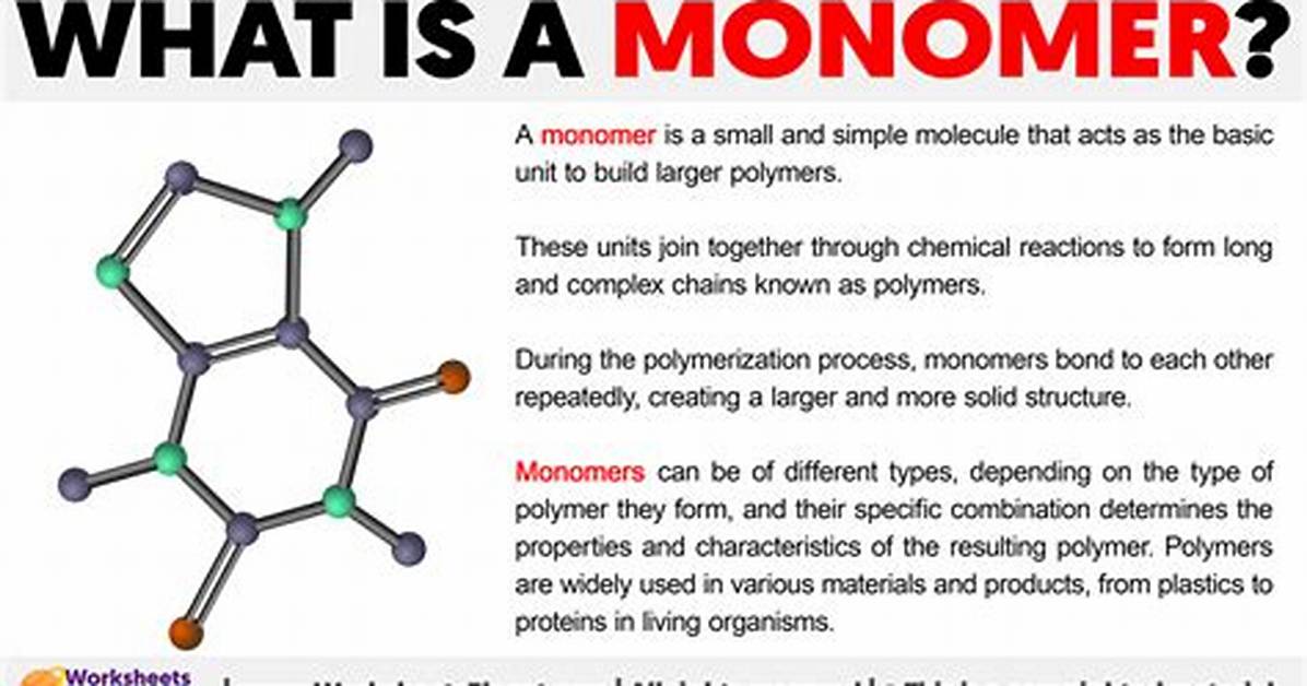 What Does Monomeric Means?