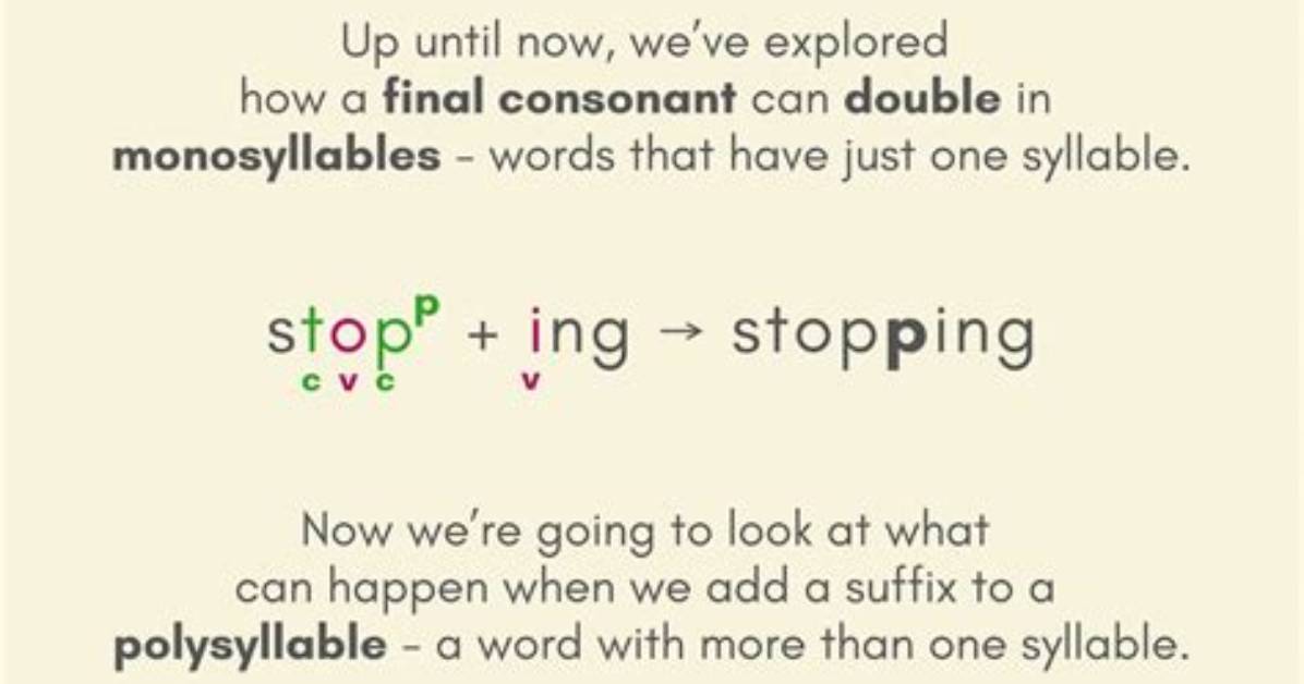 What Does Monosyllables