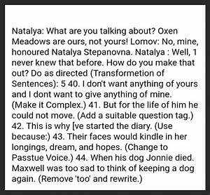 What Does Natalya Say About Oxen Meadows?