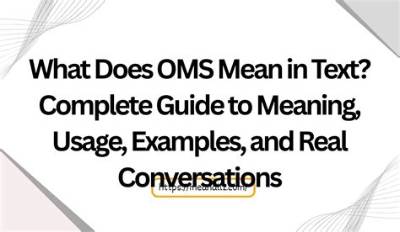 What Does Oms Mean? a Comprehensive Guide to Order Management Systems