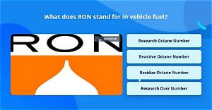 What Does Ron Stand for in Fuel?