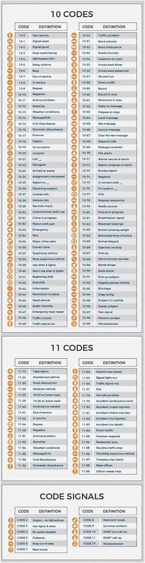 What Does Signal 11 Mean Police?