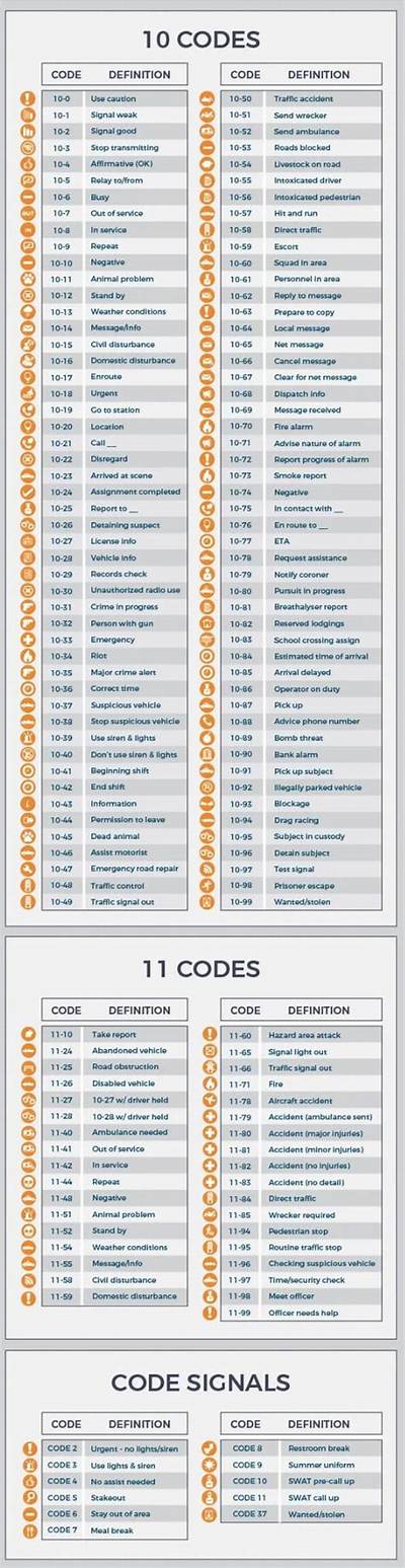 What Does Signal 11 Mean Police?