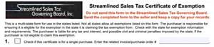 What Does Streamlined Mean for Tax Exempt?