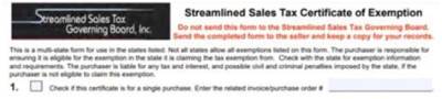 What Does Streamlined Mean for Tax Exempt?