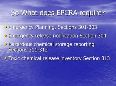 What Does the Epcra Do?