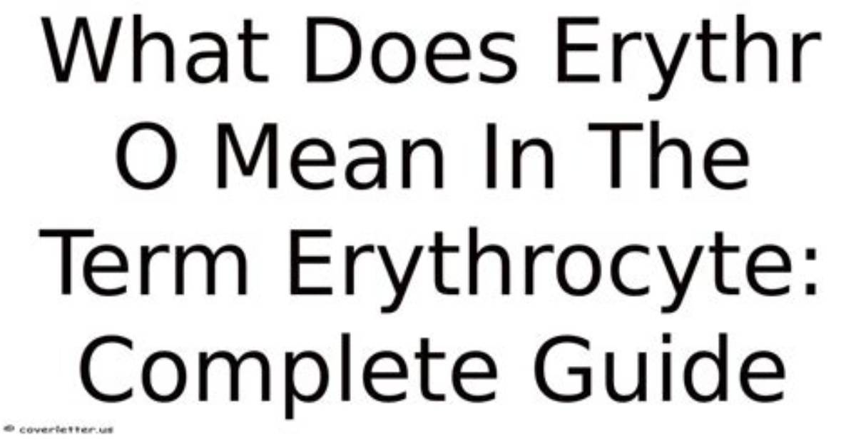 What Does the Term Karyocyte Mean?