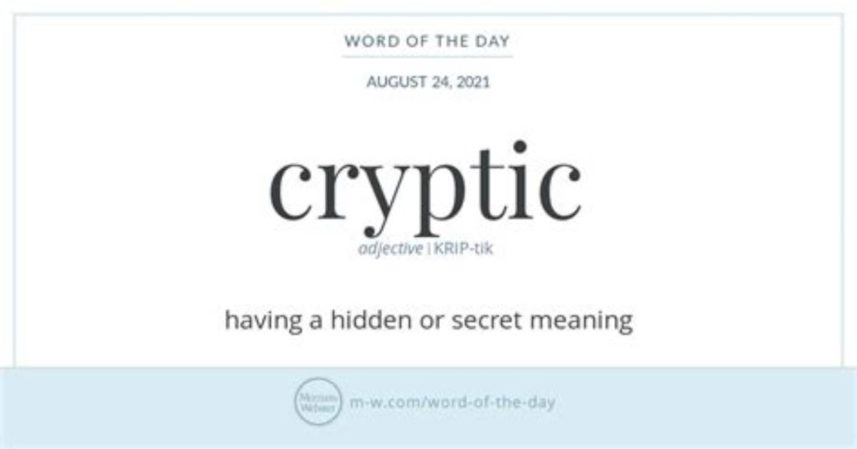 What Does the Word Cryptic Mean in Crosswords?