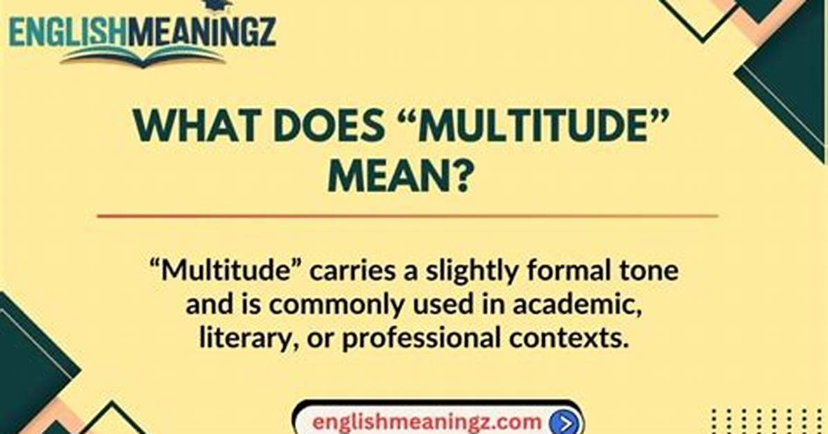 What Does Word Multitude Mean?