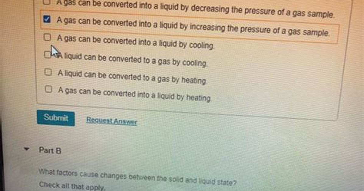What Factors Cause Changes Between the Liquid and Gas State