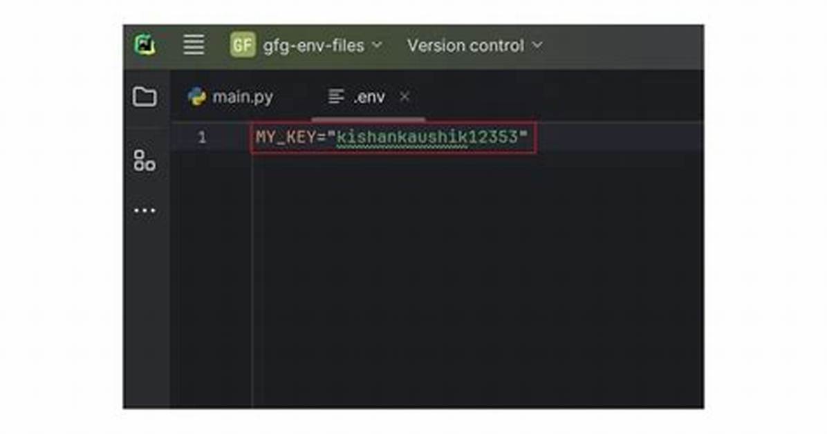 What File Type Is A. Env File?