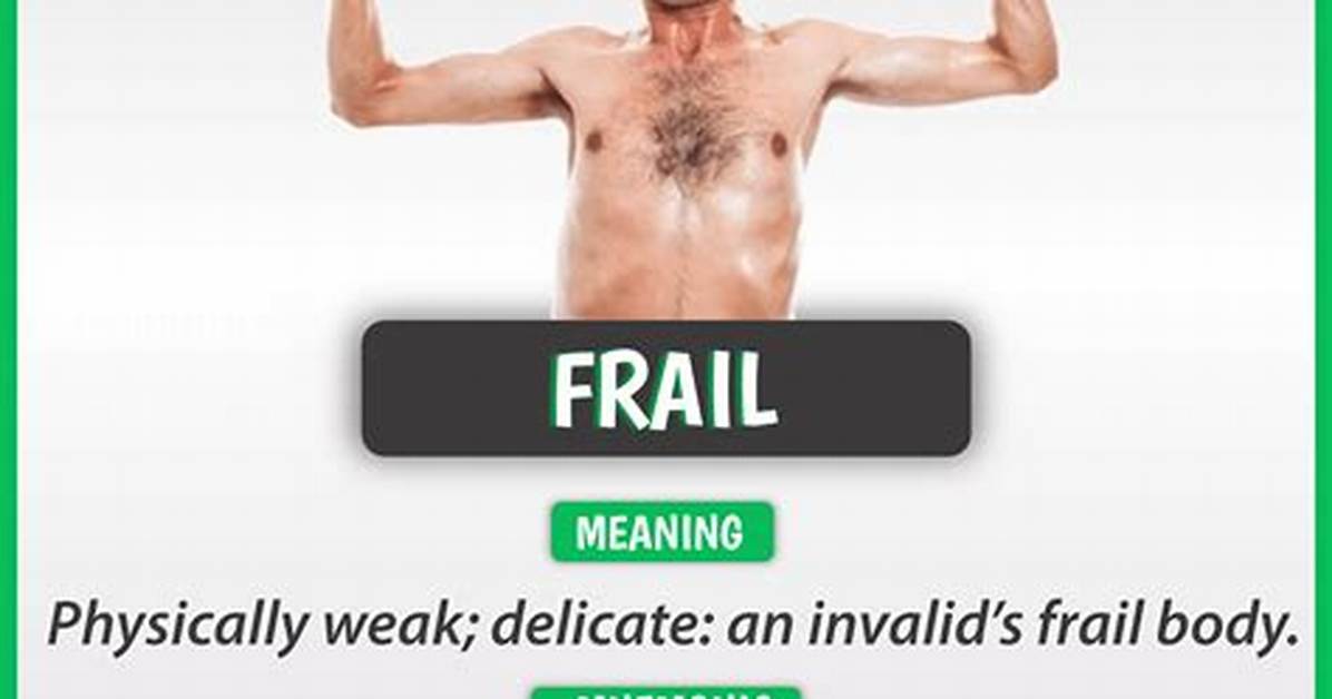 What Frail Means in Spanish?