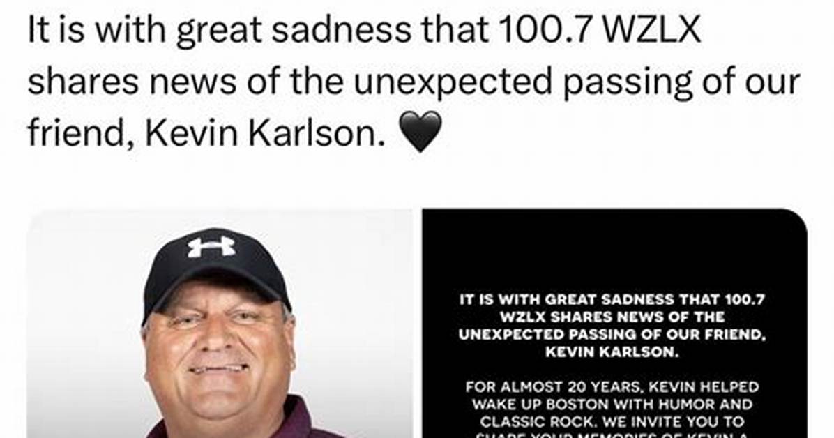 What Happened to Kevin Karlson of Wzlx In
