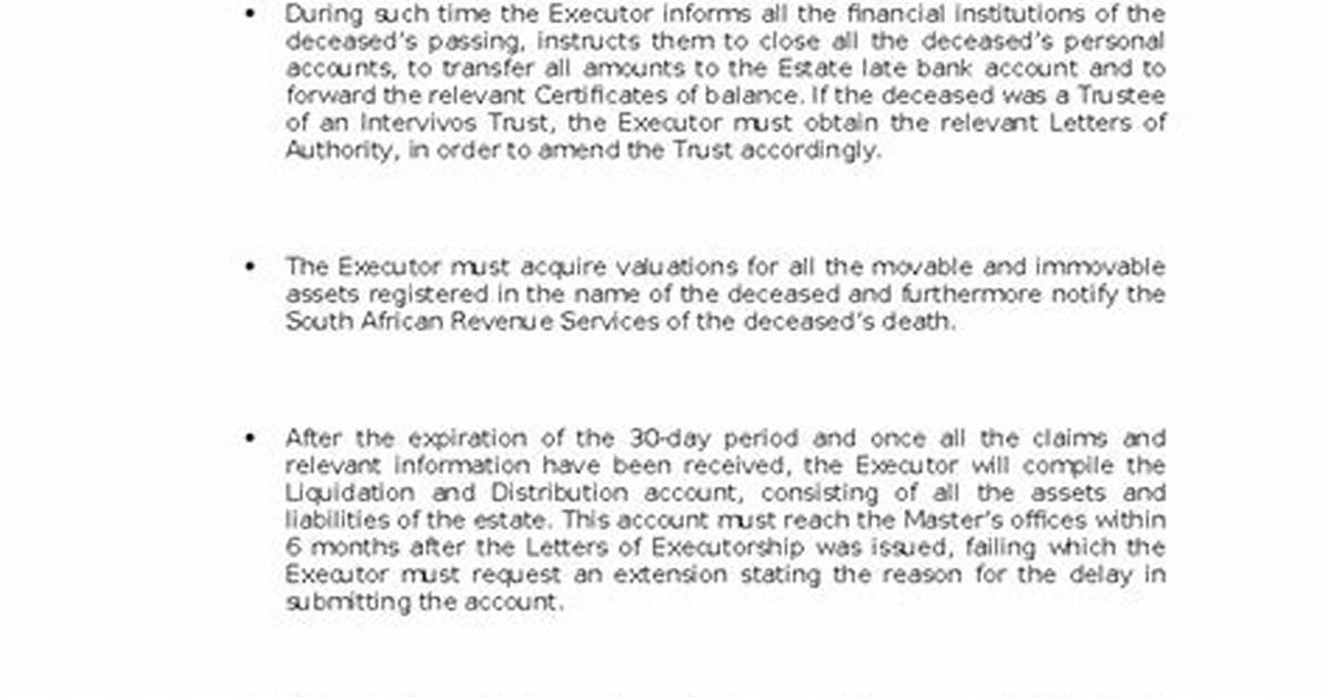 What Happens After Getting Letter of Executorship?