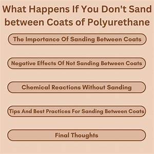 What Happens If You Don't Sand Before Staining?