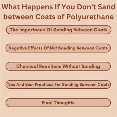 What Happens If You Don't Sand Before Staining?