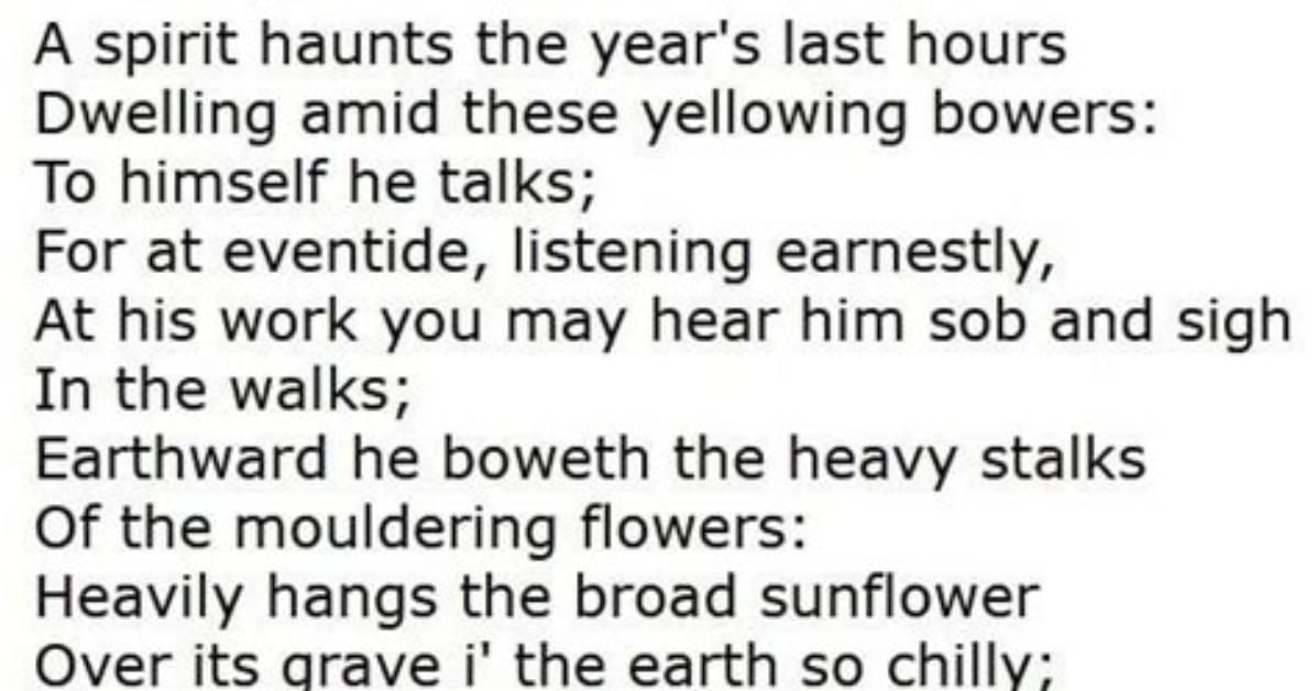 What Haunts the Poet in the Poem Rain on the Roof?