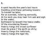 What Haunts the Poet in the Poem Rain on the Roof?