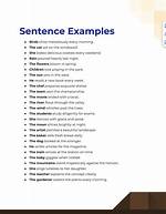 What Is 10 Examples of Sentences?