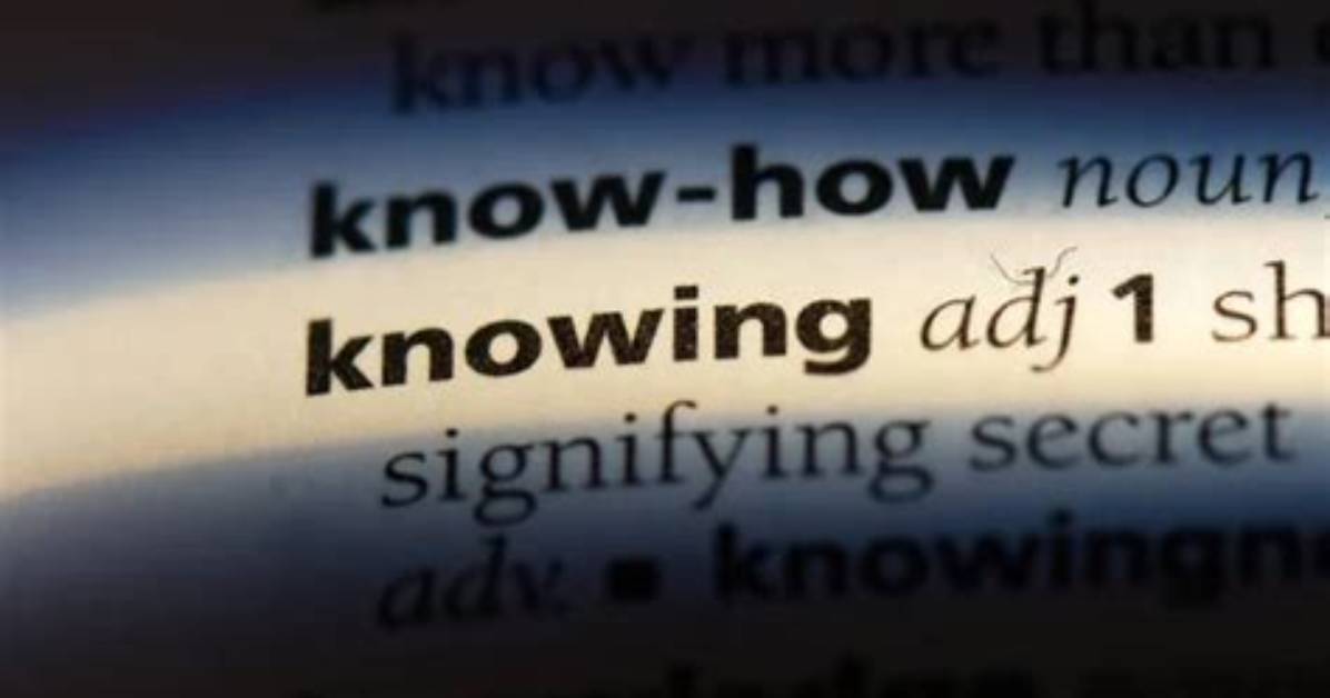 What Is a Knowing Word?