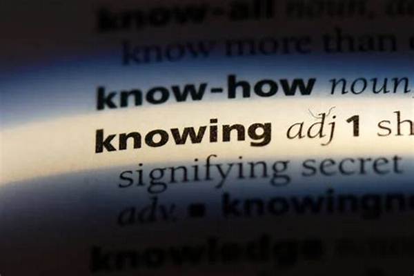 What Is a Knowing Word?