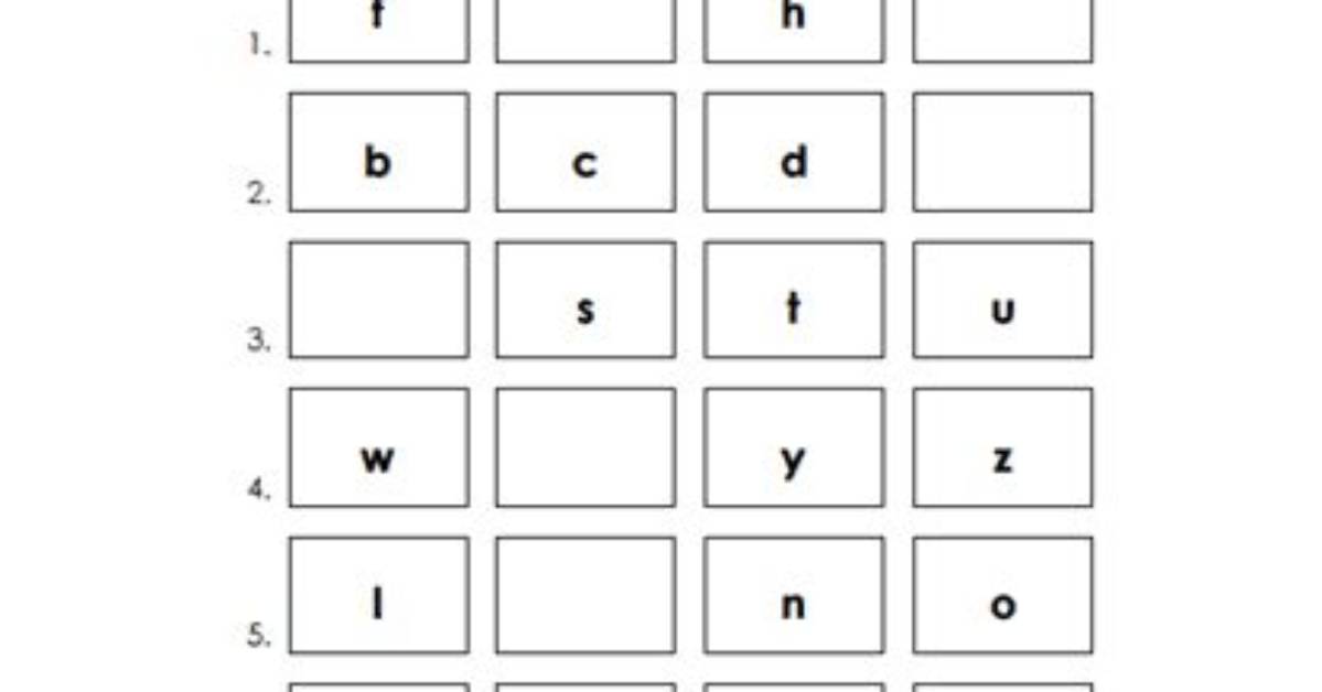 What Is a Letter Sequence?