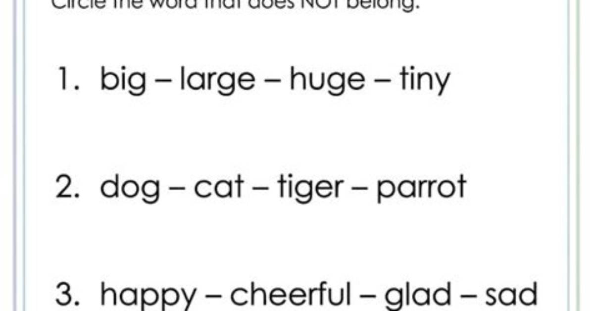 What Is a Meaning of Odd One out?