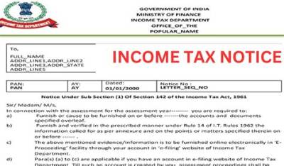 What Is a Notice of Income Tax Assessment?
