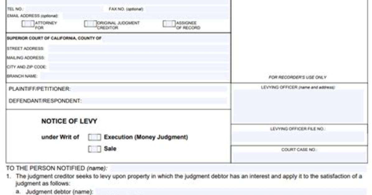 What Is a Notice of Levy on Wages?