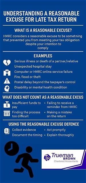 What Is a Reasonable Excuse for Late Tax Return?