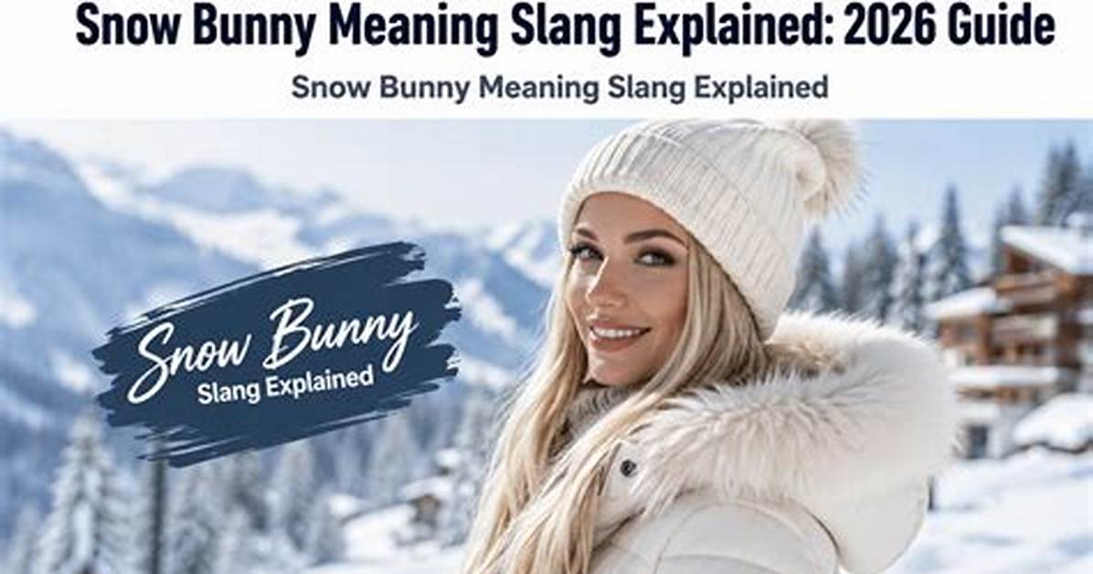 What Is a Snow Bunny Slang? Understanding the Meaning and Cultural Context