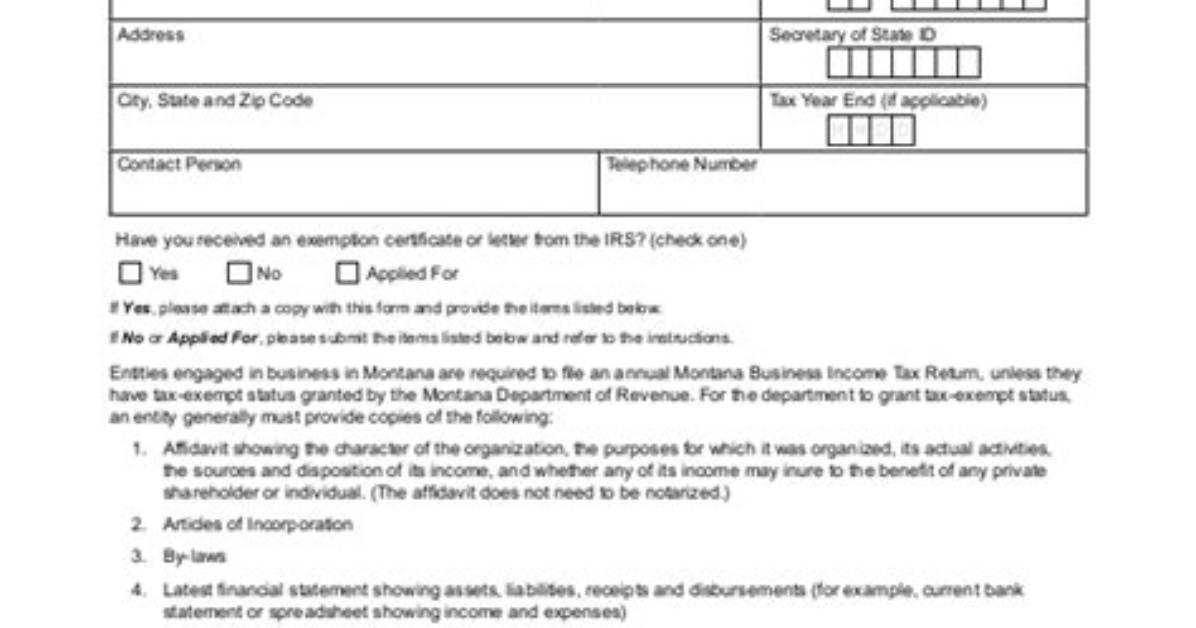 What Is a Tax-Exempt Status Form?
