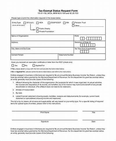 What Is a Tax-Exempt Status Form?