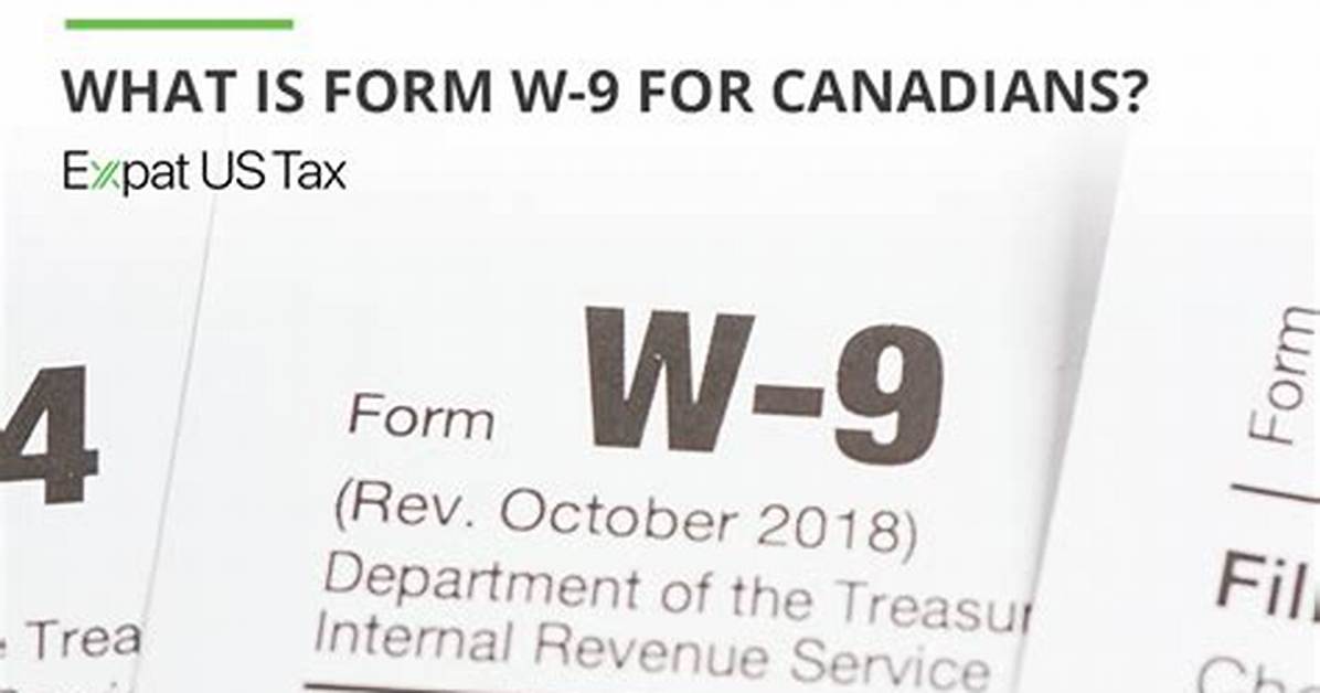 What Is a W 9 Form Canada?