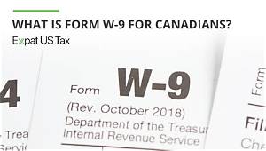 What Is a W 9 Form Canada?